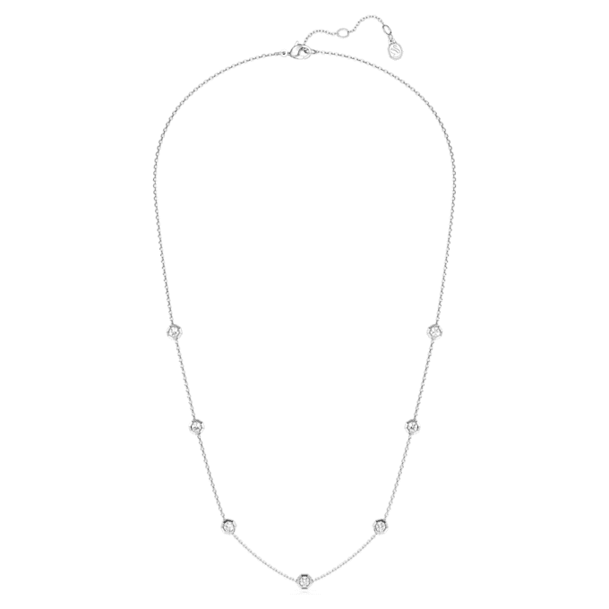 Colier octogonal cu diamante create în laborator, 0,7 carate în total, formă rotundă, argint sterling Colier octogonal cu diamante create în laborator, 0,7 carate în total, formă rotundă, argint sterling