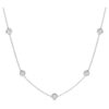 Colier octogonal cu diamante create în laborator, 0,7 carate în total, formă rotundă, argint sterling Colier octogonal cu diamante create în laborator, 0,7 carate în total, formă rotundă, argint sterling