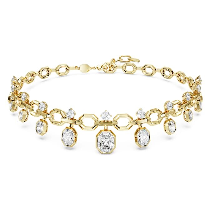 Colier octogonal cu diamante create în laborator, 18,39 Ct Tw, forme mixte, aur galben de 18K Colier octogonal cu diamante create în laborator, 18,39 Ct Tw, forme mixte, aur galben de 18K