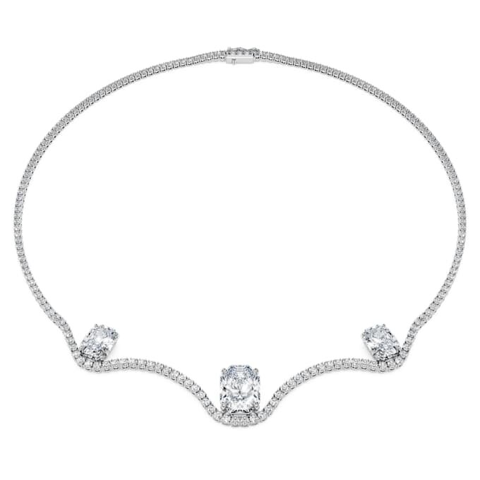 Colier octogonal cu diamante create în laborator, 19,90 Ct Tw, formă octogonală, aur alb de 18K Colier octogonal cu diamante create în laborator, 19,90 Ct Tw, formă octogonală, aur alb de 18K