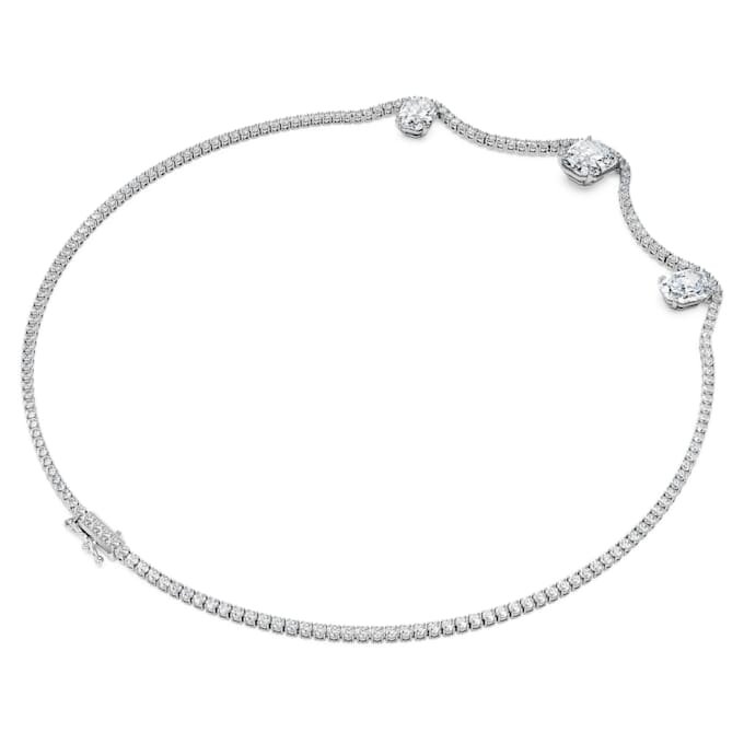 Colier octogonal cu diamante create în laborator, 19,90 Ct Tw, formă octogonală, aur alb de 18K Colier octogonal cu diamante create în laborator, 19,90 Ct Tw, formă octogonală, aur alb de 18K