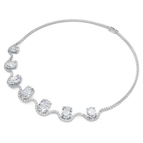Colier octogonal cu diamante create în laborator, 37,70 Ct Tw, formă octogonală, aur alb de 18K Colier octogonal cu diamante create în laborator, 37,70 Ct Tw, formă octogonală, aur alb de 18K
