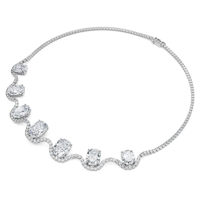 Colier octogonal cu diamante create în laborator, 37,70 Ct Tw, formă octogonală, aur alb de 18K Colier octogonal cu diamante create în laborator, 37,70 Ct Tw, formă octogonală, aur alb de 18K