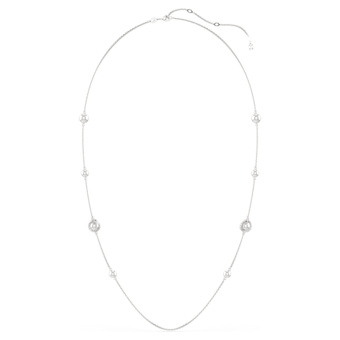 Colier „Snake Strandage” cu perle de cristal, tăieturi mixte, Anul Șarpelui, alb, placat cu rodiu Colier „Snake Strandage” cu perle de cristal, tăieturi mixte, Anul Șarpelui, alb, placat cu rodiu