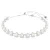 Colier strâns pe gât Ariana Grande X Swarovski cu perle de cristal, tăietură rotundă, alb, placat cu rodiu Colier strâns pe gât Ariana Grande X Swarovski cu perle de cristal, tăietură rotundă, alb, placat cu rodiu