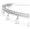 Colier strâns pe gât Ariana Grande X Swarovski cu perle de cristal, tăietură rotundă, alb, placat cu rodiu Colier strâns pe gât Ariana Grande X Swarovski cu perle de cristal, tăietură rotundă, alb, placat cu rodiu