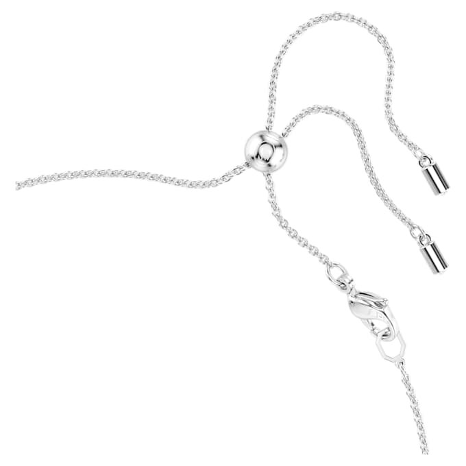 Colier strâns pe gât Ariana Grande X Swarovski cu perle de cristal, tăietură rotundă, alb, placat cu rodiu Colier strâns pe gât Ariana Grande X Swarovski cu perle de cristal, tăietură rotundă, alb, placat cu rodiu