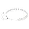 Colier strâns pe gât Ariana Grande X Swarovski cu perle de cristal, tăietură rotundă, alb, placat cu rodiu Colier strâns pe gât Ariana Grande X Swarovski cu perle de cristal, tăietură rotundă, alb, placat cu rodiu