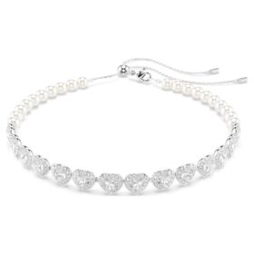 colier strns pe gt ariana grande x swarovski cu tieturi mixte perle de cristal inim alb placat cu rodiu 2 280x280 - Colier str&acirc;ns pe g&acirc;t Ariana Grande X Swarovski cu tăieturi mixte, perle de cristal, inimă, alb, placat cu rodiu