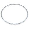 Colier Una Angelic cu cristale rotunde, albastru, placat cu rodiu Colier Una Angelic cu cristale rotunde, albastru, placat cu rodiu