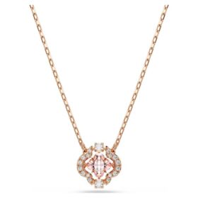 Colier Una Clover, roz, placat cu aur roz Colier Una Clover, roz, placat cu aur roz