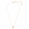 Colier Una Clover, roz, placat cu aur roz Colier Una Clover, roz, placat cu aur roz