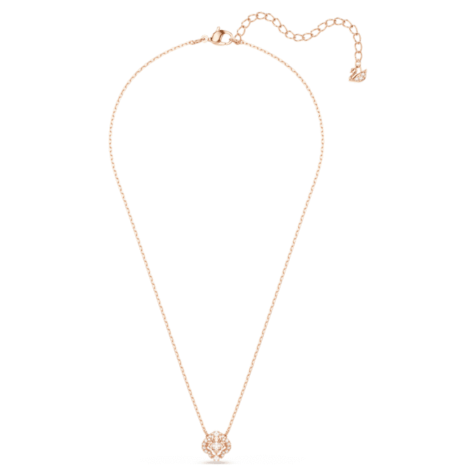 Colier Una Clover, roz, placat cu aur roz Colier Una Clover, roz, placat cu aur roz