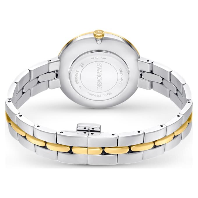 Cosmopolitan Ceas fabricat în Elveția, brățară metalică, nuanță argintie, finisaj din metale mixte Cosmopolitan Ceas fabricat în Elveția, brățară metalică, nuanță argintie, finisaj din metale mixte