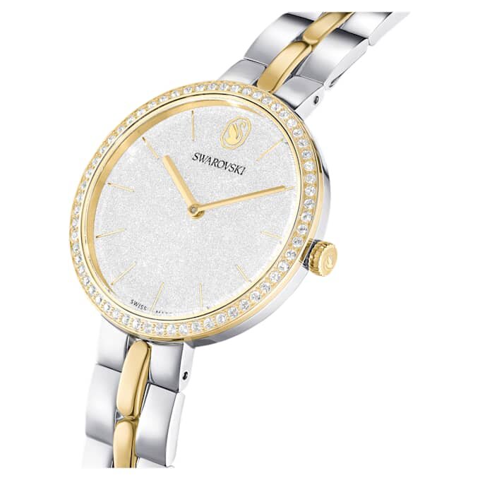 Cosmopolitan Ceas fabricat în Elveția, brățară metalică, nuanță argintie, finisaj din metale mixte Cosmopolitan Ceas fabricat în Elveția, brățară metalică, nuanță argintie, finisaj din metale mixte