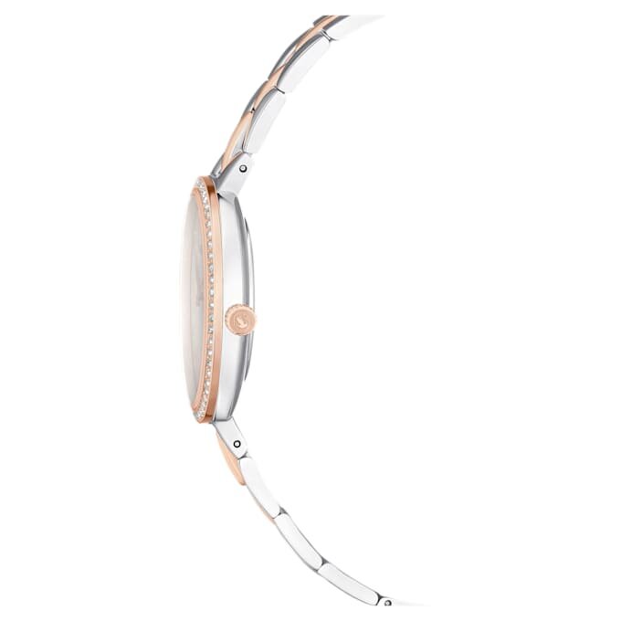 Cosmopolitan Ceas fabricat în Elveția, brățară metalică, nuanță argintie, finisaj din metale mixte Cosmopolitan Ceas fabricat în Elveția, brățară metalică, nuanță argintie, finisaj din metale mixte