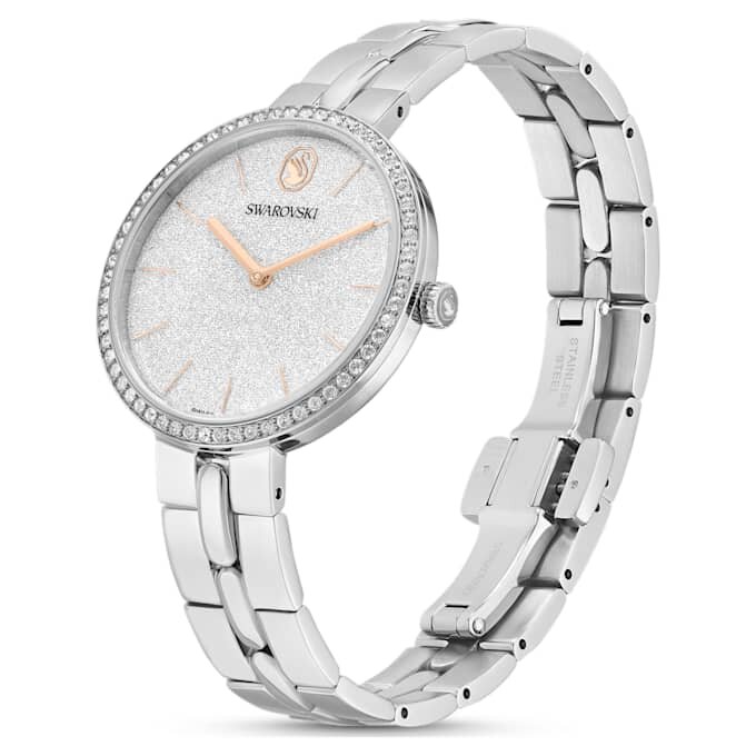 Cosmopolitan, fabricat în Elveția, brățară metalică, nuanță argintie, oțel inoxidabil Cosmopolitan, fabricat în Elveția, brățară metalică, nuanță argintie, oțel inoxidabil