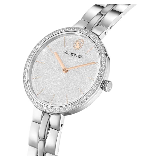 Cosmopolitan, fabricat în Elveția, brățară metalică, nuanță argintie, oțel inoxidabil Cosmopolitan, fabricat în Elveția, brățară metalică, nuanță argintie, oțel inoxidabil