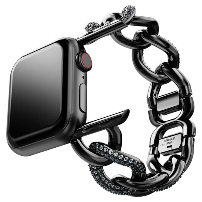 Curea cu lanț pentru Apple Watch® 40 mm și 41 mm, negru, finisaj negru Curea cu lanț pentru Apple Watch® 40 mm și 41 mm, negru, finisaj negru