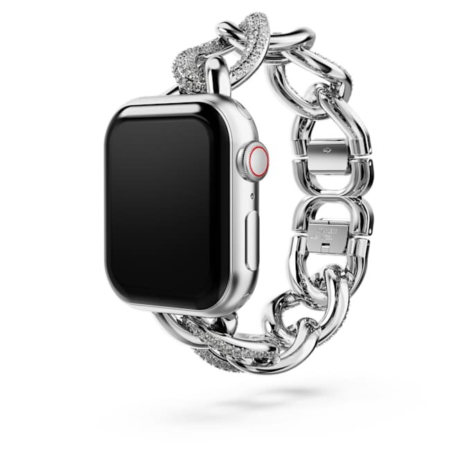 Curea cu lanț pentru Apple Watch® 40 mm și 41 mm, nuanță argintie, oțel inoxidabil Curea cu lanț pentru Apple Watch® 40 mm și 41 mm, nuanță argintie, oțel inoxidabil