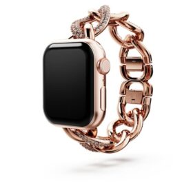 Curea cu lanț pentru Apple Watch® 40 mm și 41 mm, nuanță de aur roz, finisaj în nuanță de aur roz