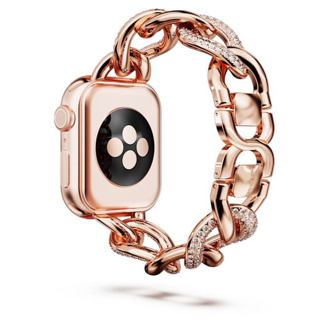 Curea cu lanț pentru Apple Watch® 40 mm și 41 mm, nuanță de aur roz, finisaj în nuanță de aur roz Curea cu lanț pentru Apple Watch® 40 mm și 41 mm, nuanță de aur roz, finisaj în nuanță de aur roz