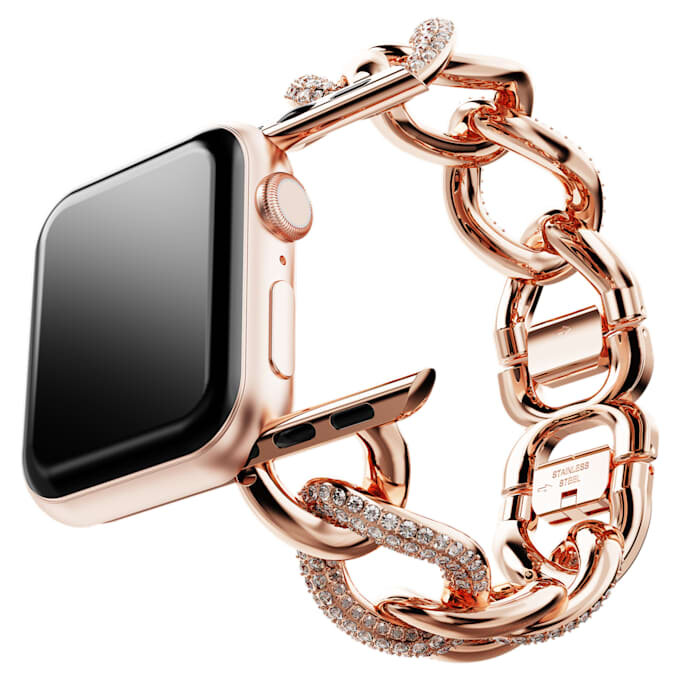 Curea cu lanț pentru Apple Watch® 40 mm și 41 mm, nuanță de aur roz, finisaj în nuanță de aur roz Curea cu lanț pentru Apple Watch® 40 mm și 41 mm, nuanță de aur roz, finisaj în nuanță de aur roz