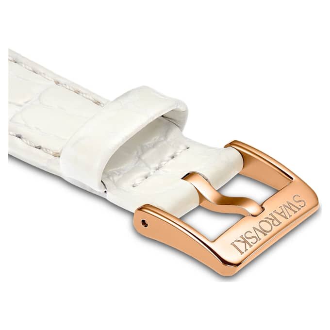 Curea de ceas cu lățimea de 16 mm (0,63″), curea din piele, albă Curea de ceas cu lățimea de 16 mm (0,63″), curea din piele, albă