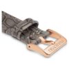Curea de ceas cu lățimea de 16 mm (0,63″), din piele cu cusături, gri Curea de ceas cu lățimea de 16 mm (0,63″), din piele cu cusături, gri
