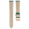 Curea de ceas cu lățimea de 16 mm (0,63″), din piele cu cusături, verde Curea de ceas cu lățimea de 16 mm (0,63″), din piele cu cusături, verde