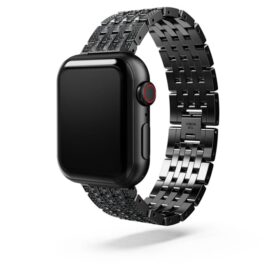 Curea Princess pentru Apple Watch® 40 mm și 41 mm, negru, finisaj negru