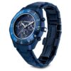 Dextera Chrono 39 mm, fabricat în Elveția, brățară metalică, albastru, finisaj albastru Dextera Chrono 39 mm, fabricat în Elveția, brățară metalică, albastru, finisaj albastru