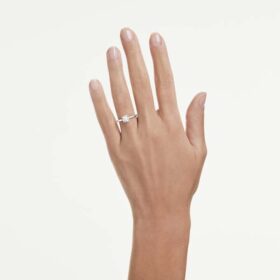 Diamante de laborator Eternity, 1 carat în total, formă rotundă, aur alb de 14K Diamante de laborator Eternity, 1 carat în total, formă rotundă, aur alb de 14K