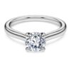 Diamante de laborator Eternity, 1 carat în total, formă rotundă, aur alb de 14K Diamante de laborator Eternity, 1 carat în total, formă rotundă, aur alb de 14K