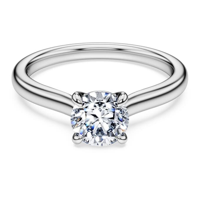 Diamante de laborator Eternity, 1 carat în total, formă rotundă, aur alb de 14K Diamante de laborator Eternity, 1 carat în total, formă rotundă, aur alb de 14K