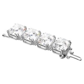 Extensie Millenia cu tăietură octogonală, albă, placată cu rodiu Extensie Millenia cu tăietură octogonală, albă, placată cu rodiu