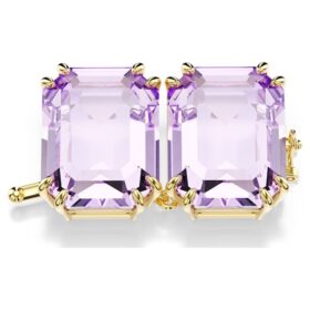 Extensie Millenia cu tăietură octogonală, violet, placată în nuanțe aurii Extensie Millenia cu tăietură octogonală, violet, placată în nuanțe aurii