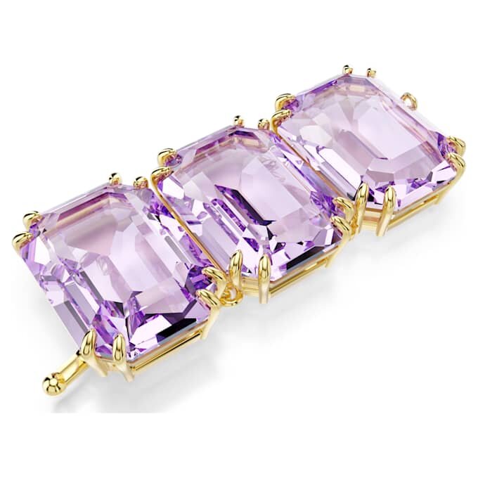 Extensie Millenia cu tăietură octogonală, violet, placată în nuanțe aurii Extensie Millenia cu tăietură octogonală, violet, placată în nuanțe aurii