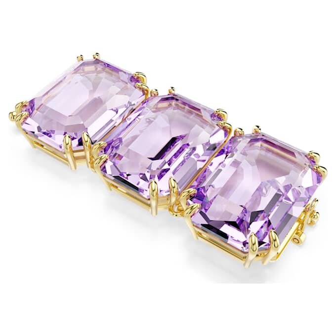 Extensie Millenia cu tăietură octogonală, violet, placată în nuanțe aurii Extensie Millenia cu tăietură octogonală, violet, placată în nuanțe aurii