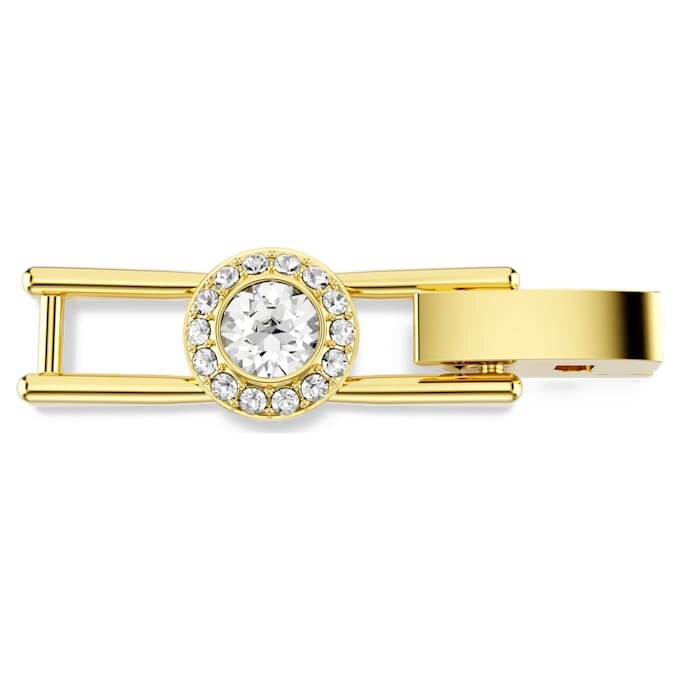 Extensie Una Angelic cu tăietură rotundă, albă, placată cu aur Extensie Una Angelic cu tăietură rotundă, albă, placată cu aur