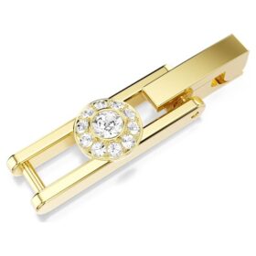 Extensie Una Angelic cu tăietură rotundă, albă, placată cu aur Extensie Una Angelic cu tăietură rotundă, albă, placată cu aur