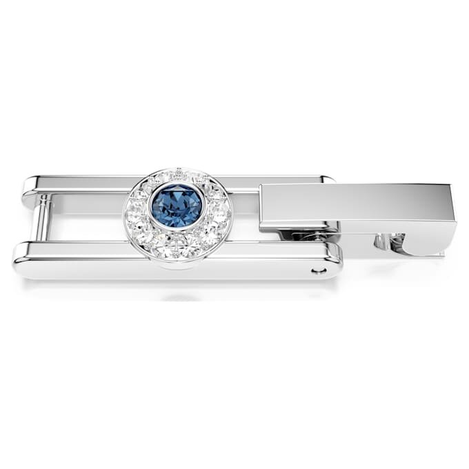 Extensie Una Angelic cu tăietură rotundă, albastră, placată cu rodiu Extensie Una Angelic cu tăietură rotundă, albastră, placată cu rodiu