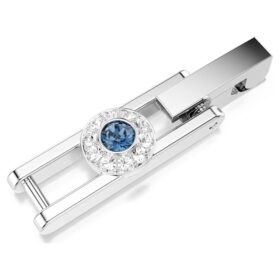 Extensie Una Angelic cu tăietură rotundă, albastră, placată cu rodiu Extensie Una Angelic cu tăietură rotundă, albastră, placată cu rodiu