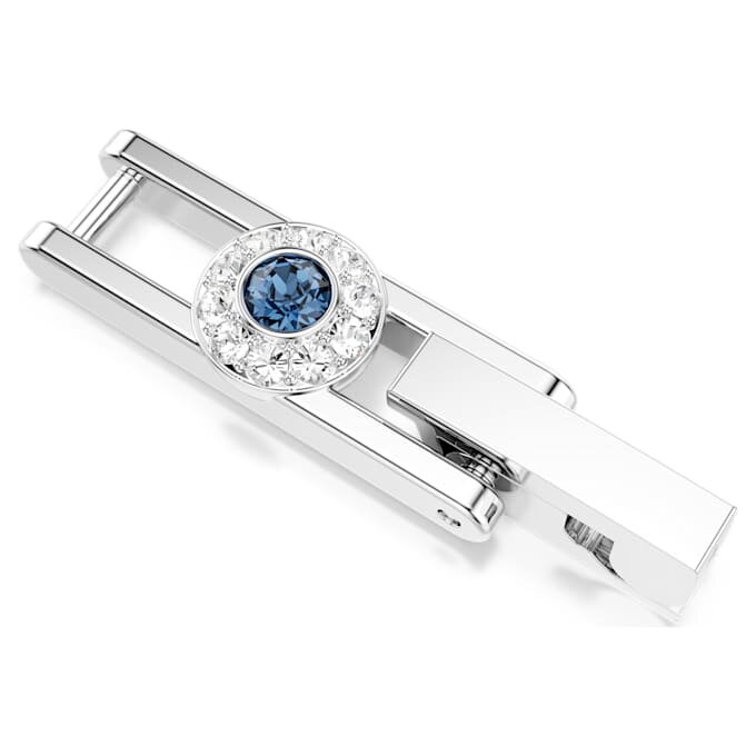 Extensie Una Angelic cu tăietură rotundă, albastră, placată cu rodiu Extensie Una Angelic cu tăietură rotundă, albastră, placată cu rodiu