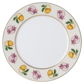 Farfurie de desert Idyllia din porțelan, cu motiv Crystal Print, Lily Citron, multicolor