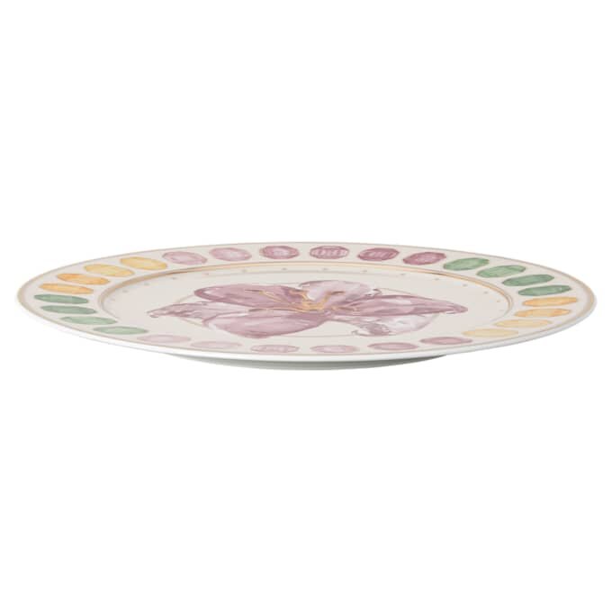 Farfurie de serviciu Idyllia din porțelan, cu motiv imprimat „Crystal”, crin, multicolor Farfurie de serviciu Idyllia din porțelan, cu motiv imprimat „Crystal”, crin, multicolor