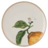 Farfurie Idyllia din porțelan, cu motiv imprimat în cristal, lămâie, bej Farfurie Idyllia din porțelan, cu motiv imprimat în cristal, lămâie, bej