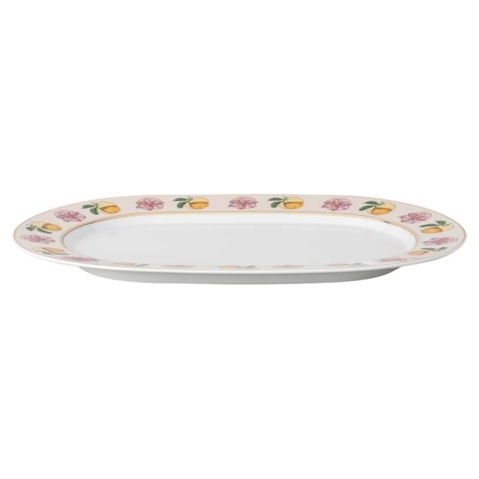 Farfurie Idyllia din porțelan, motiv imprimat cu cristale, Lily Citron, mică, multicoloră Farfurie Idyllia din porțelan, motiv imprimat cu cristale, Lily Citron, mică, multicoloră