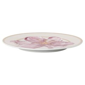 Farfurie pentru pâine Idyllia din porțelan, cu motiv Crystal Print, crin, violet Farfurie pentru pâine Idyllia din porțelan, cu motiv Crystal Print, crin, violet