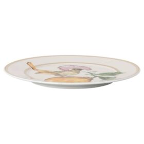 Farfurie pentru pâine Idyllia din porțelan, cu motiv „Crystal Print”, muscar, multicoloră